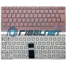 Teclado US SONY SVE112M1EP/White rebordo pink 